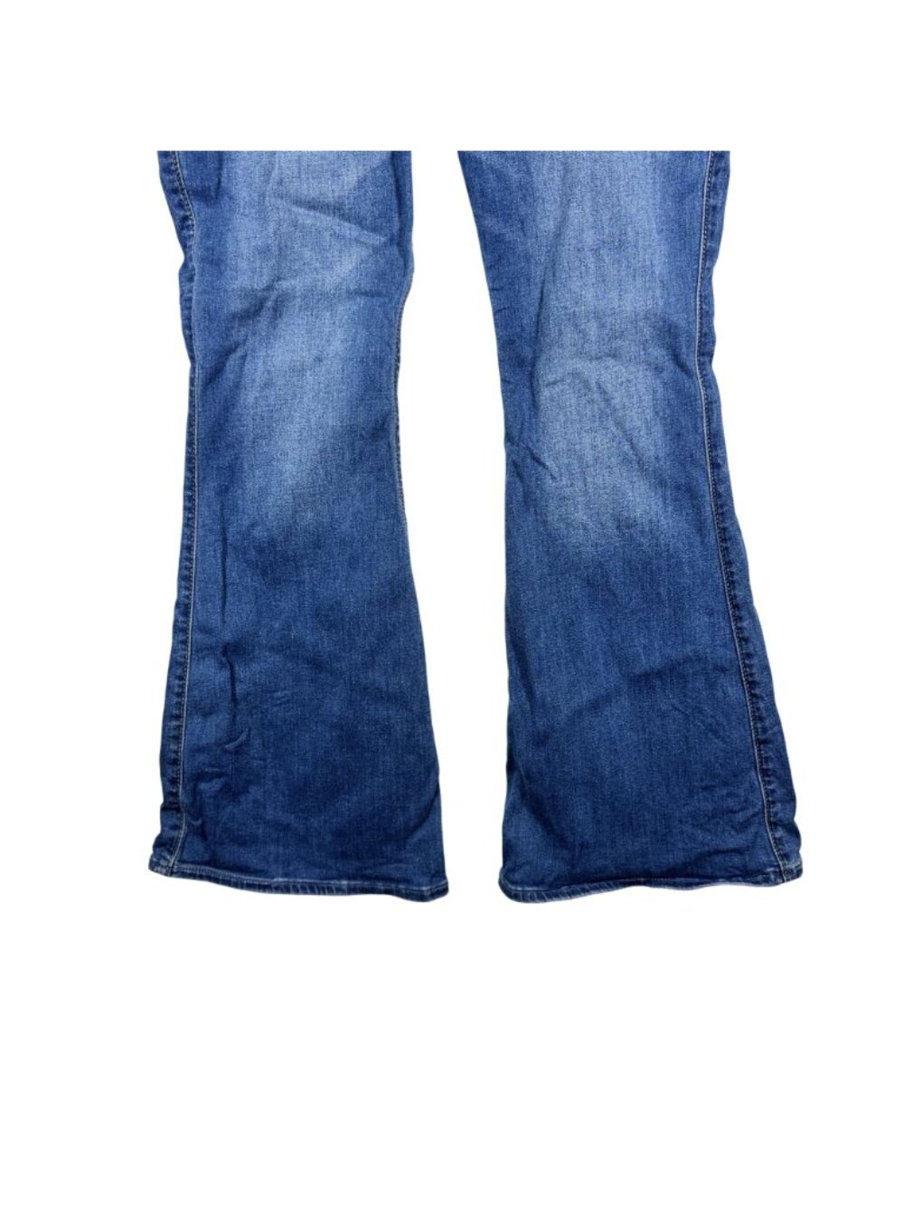 Hollister High-Rise Flare Jeans Womens Size 8S Classic Stretch Blue Denim Y2K - Picture 5 of 10